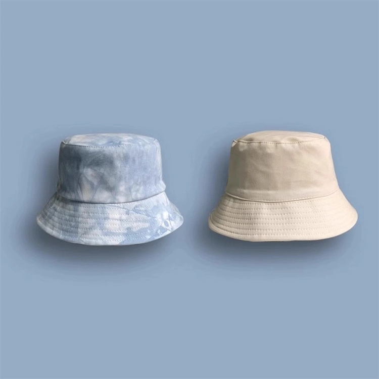 High Quality Tie Dye Cotton Reversible Wear Casual Fishman Bucket Hat