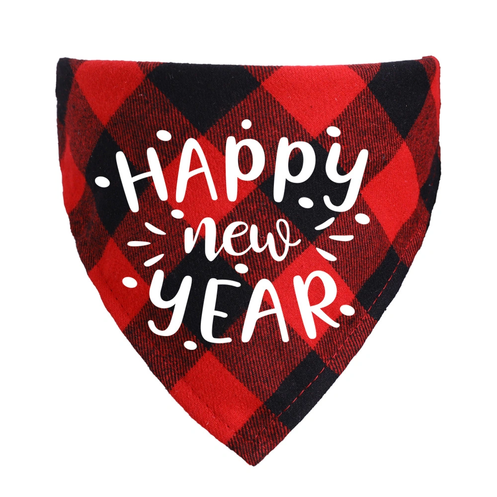 New Happy New Year Pet Bandana Custom Designer Dog Bandana