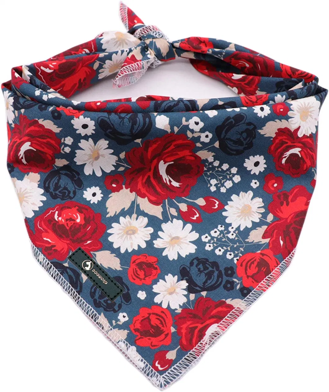 Wholesale Breathable Washable Soft Cotton Dog Bandanas Dog for Small Medium Large Dogs Pets