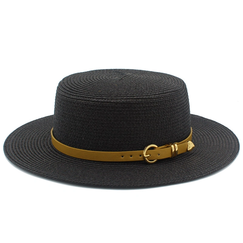 Outdoor Unisex Breathable Sun Braid Floppy Fedora Beach Panama Cap Straw Hats