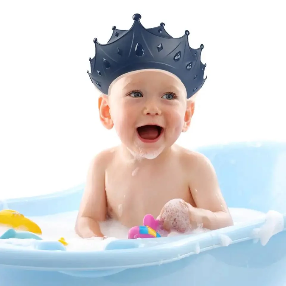 Baby Shower Waterproof Bathing Shampoo Protect Ears Head Hair Baby Bath Hats