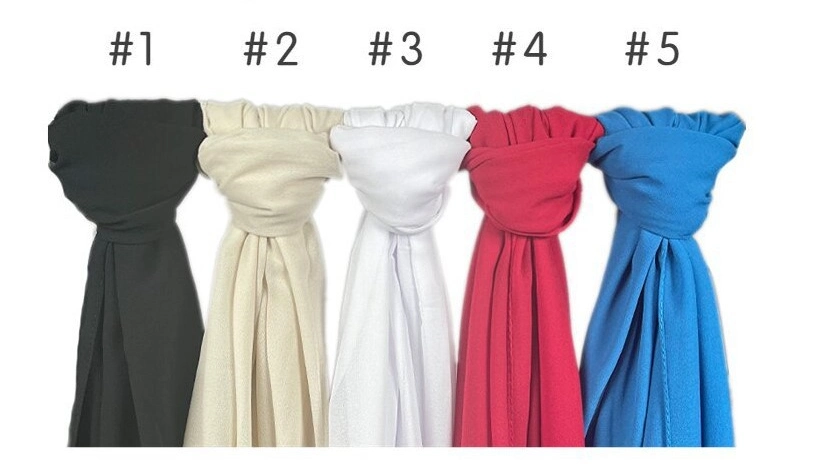 Bandana Hijab Muslim Head Satin Women Wrapping Shawl Silk Like Fashion Hair Scarf