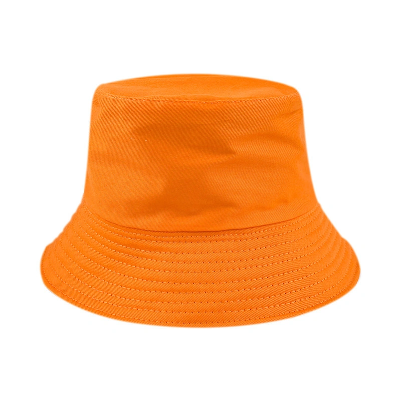 Wholesale Custom High Quality Spring Fall Fashion Reversible Solid Colour Fisherman Cap Outdoor Sun Protection Sun Hat Bucket Sports Cap