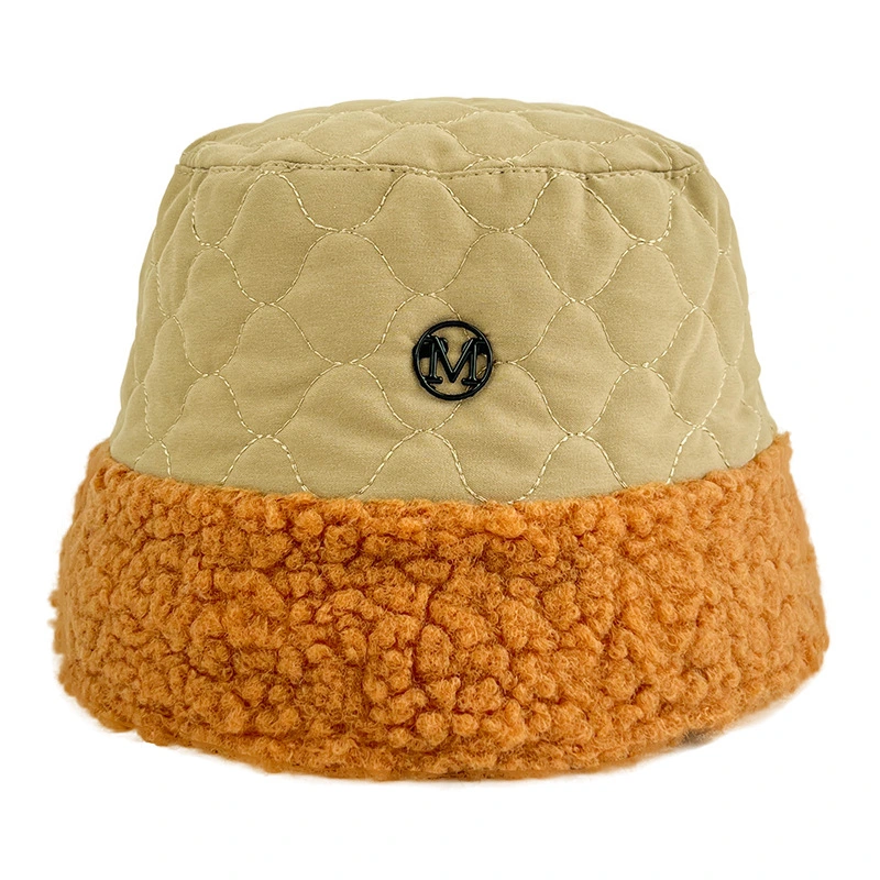 Women Fuzzy Sherpa Teddy Style Vintage Warm Faux Fur Wool Bucket Hat Vintage Cloche Hats