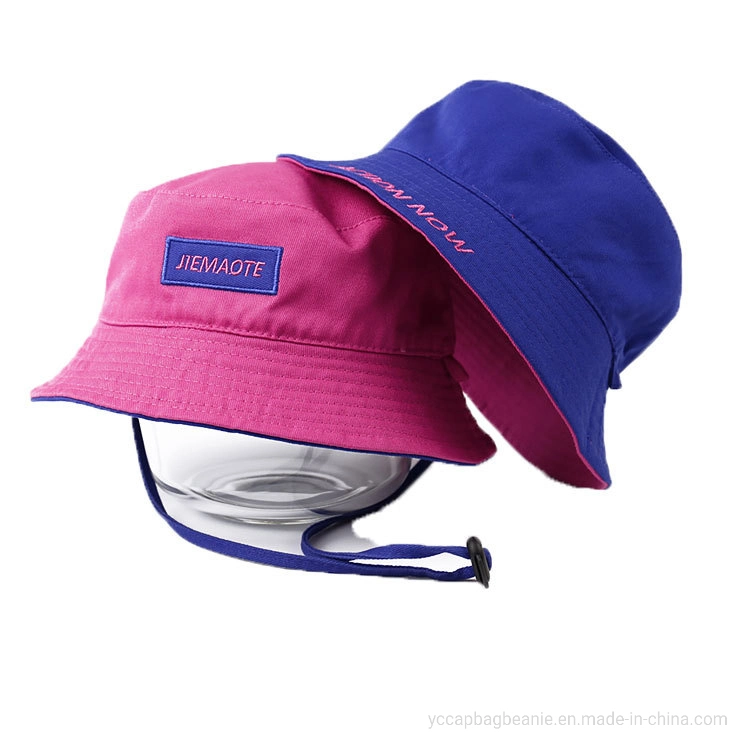 Custom Cotton Fashion Summer Outdoor Fisherman Floppy Bucket Hat