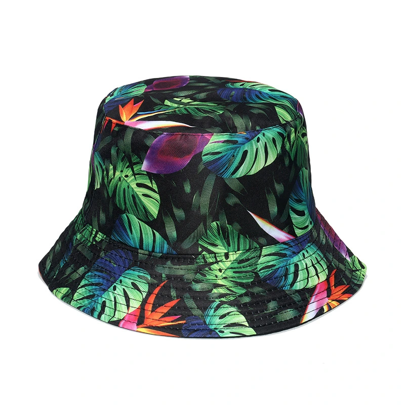 Leaf Pattern Tie Dye Bucket Hat Fall Fashion Bucket Hat