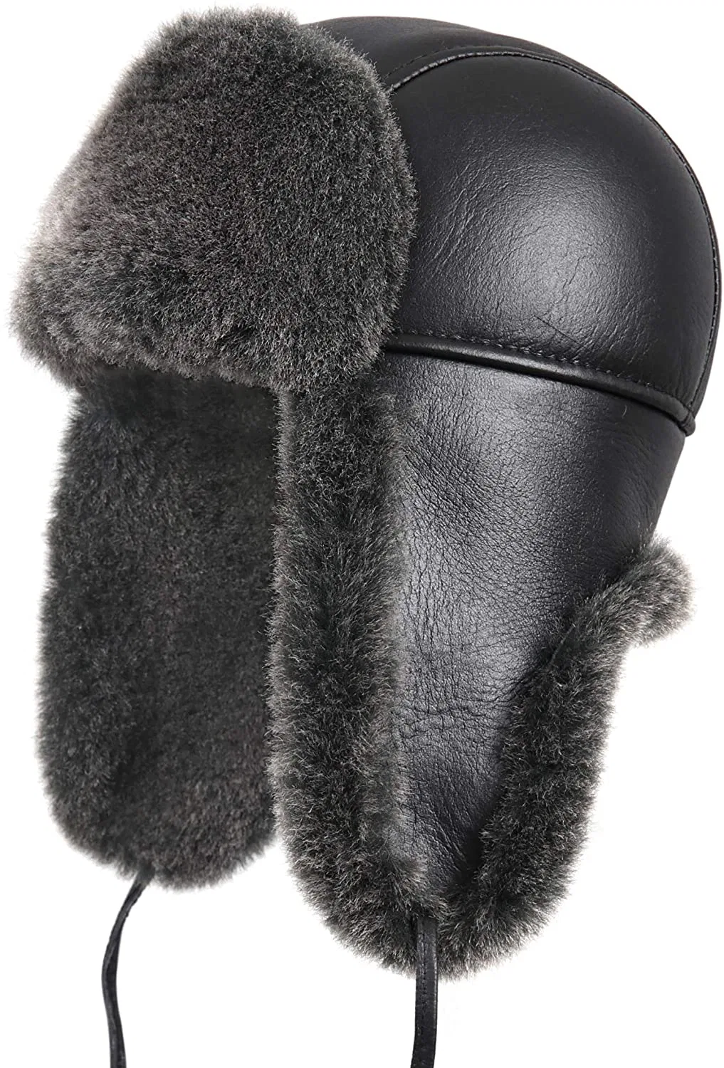 Wholesale Sheepskin Leather Aviator Russian Waterproof Warm Winter Warm Comfortable Fur Hat