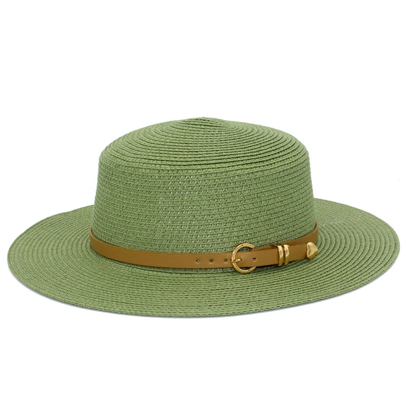 Outdoor Unisex Breathable Sun Braid Floppy Fedora Beach Panama Cap Straw Hats