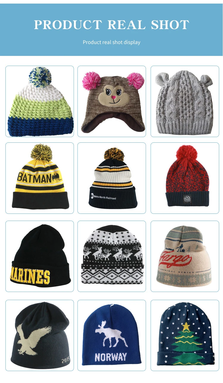 Personalized Beanies Wholesale Knit Beanie with Logo Custom Adult Beanie Hats
