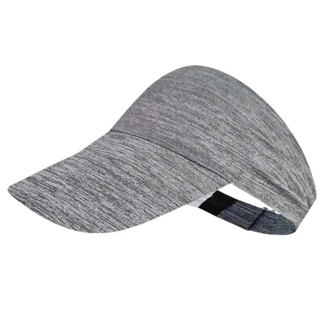 Customized Summer Sports Gym Sun Cap Adjustable Cotton Visor UV Protection Top Empty Tennis Golf Running Sunscreen Hat