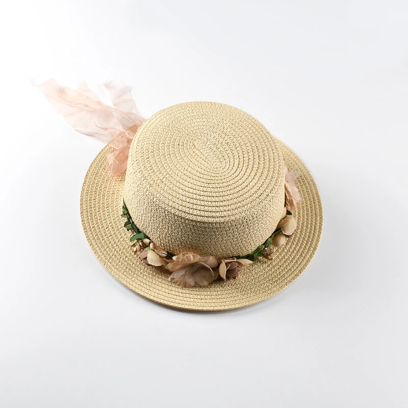 Cheap Wholesale 2024 Summer Handmade Sun Visor Straw Women Beach Hat