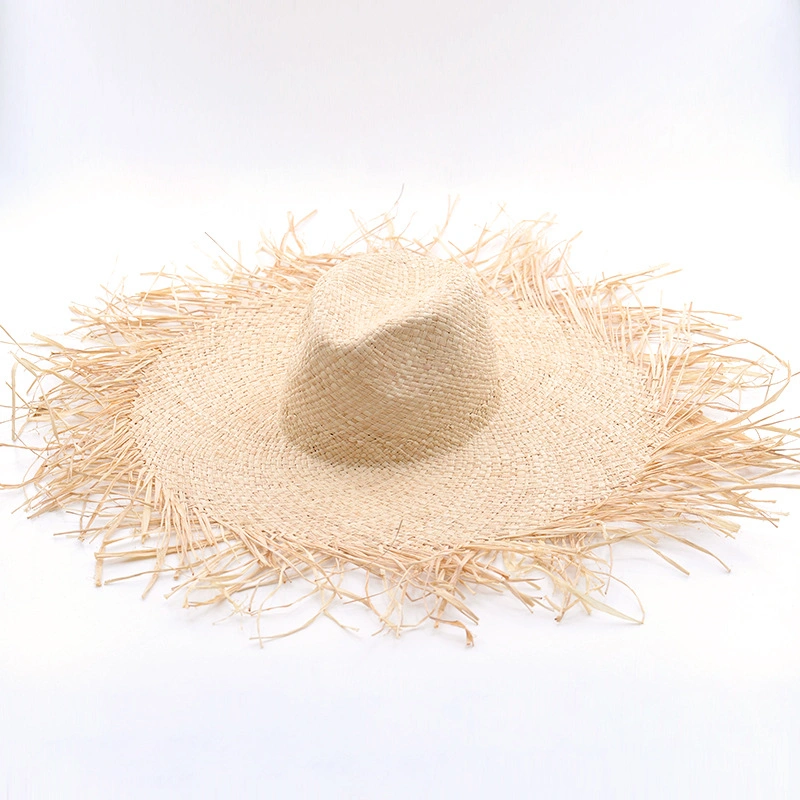 Beach Natural Raffia Sun Protection Summer Wide Brim Fashionable Straw Hats