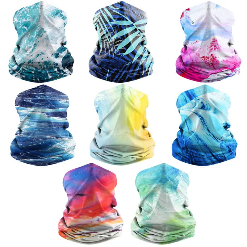 Factory Wholesale UV Cooling Neck Gaiter Face Mask Cycling Fishing Motorcycling Summer Breathable Bandana