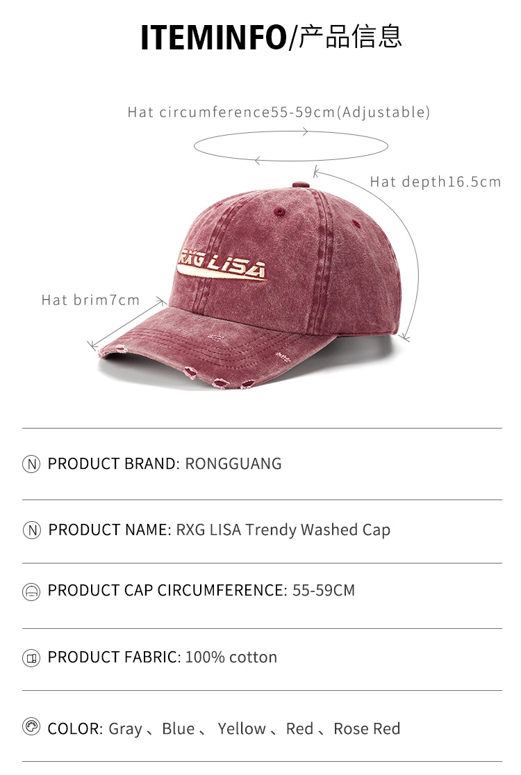 Wholesale Embroidered Cotton Sunshade Protection Sport Baseball Caps Unisex Distressed Washed Baseball Caps