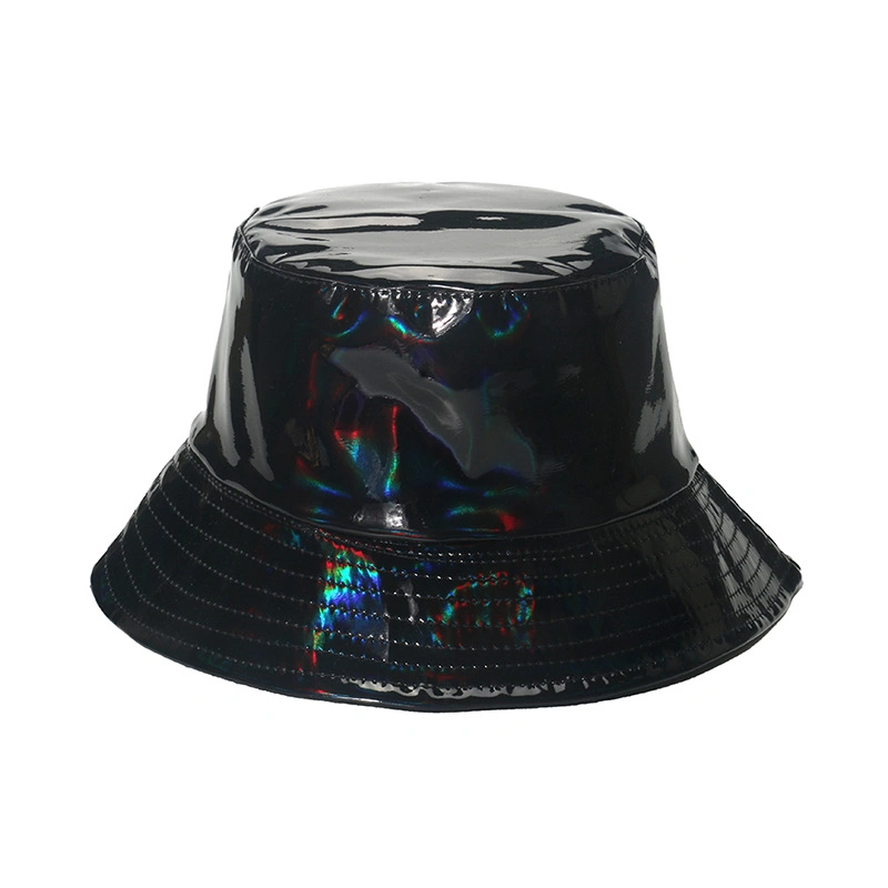 Character Custom Plain Color Blank PU Reflective Adults Reversible Outdoor Sports Bucket Hat