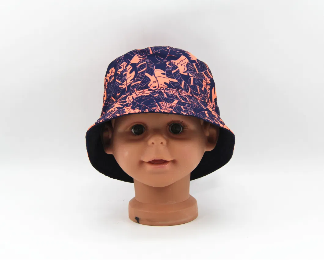 Kids Polyester Fabric Reversible Sublimation Printed Bucket Hat