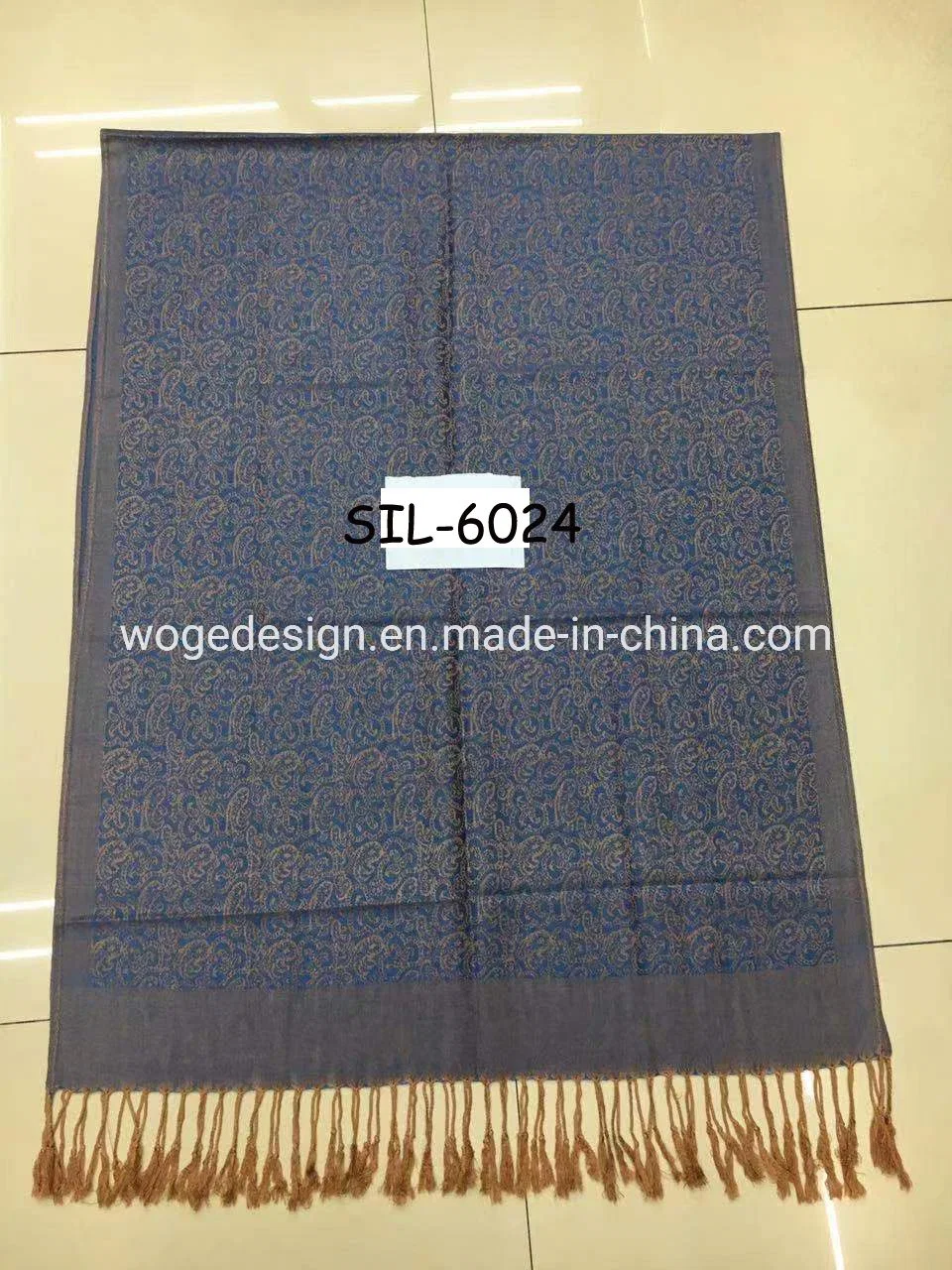 Yiwu Woge Manufacturer Soft Gold of High Asia Scarf Pashmina Turban