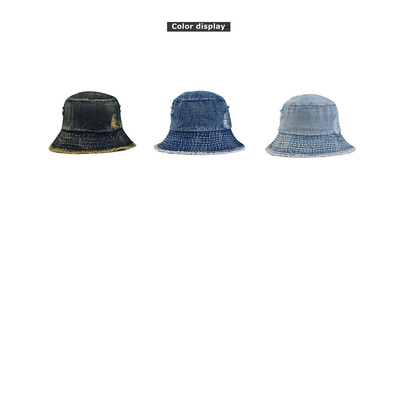 Wholesale Custom Logo Winter Fishing Denim Sun Bucket Hats