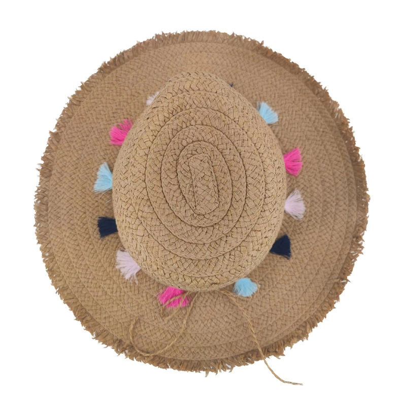 New Summer Beach Wholesale Fedora Cap Paper Straw Hat for Ladies Women