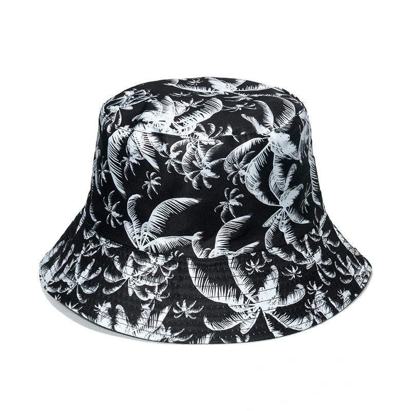 Leaf Pattern Tie Dye Bucket Hat Fall Fashion Bucket Hat