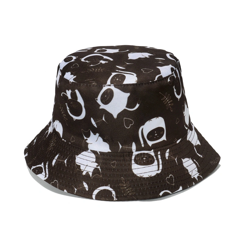 Support Sample Unisex Men Women Colourful Pattern Printing Bucket Hat