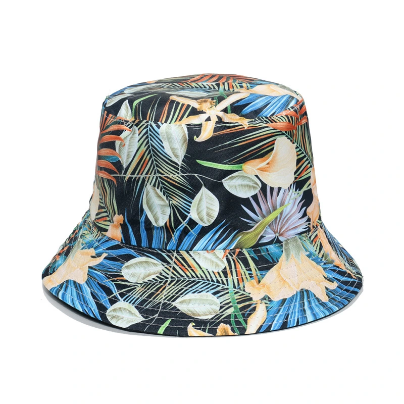 Leaf Pattern Tie Dye Bucket Hat Fall Fashion Bucket Hat