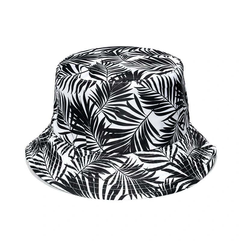 Leaf Pattern Tie Dye Bucket Hat Fall Fashion Bucket Hat