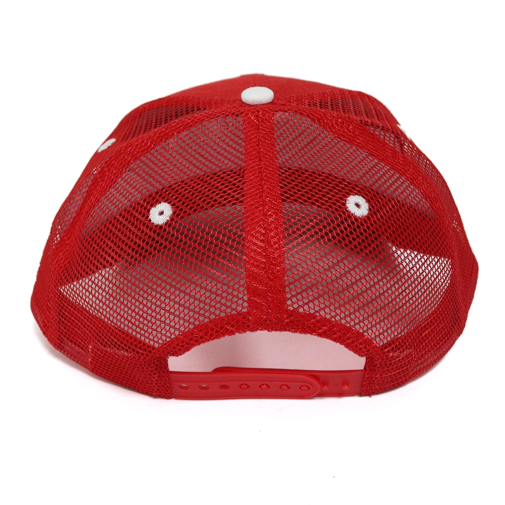 Customize Red Mesh Blank Suede Trucker Hat for Men Unisex Classic Suede Cap 6 Panel Mesh Custom Trucker Hat Suede