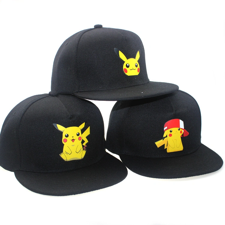 New Pet Pikachu Flat Edge Hip Hop Customizable Baseball Cap