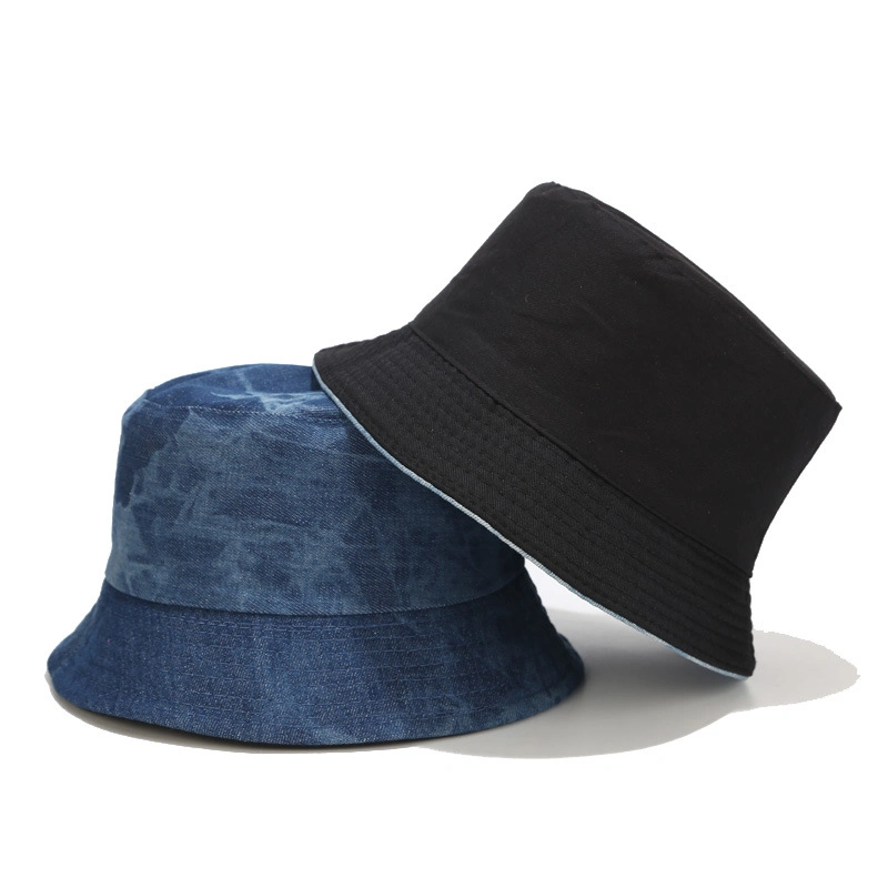 Wholesale Unisex Outdoor Adjustable Washed Customization Foldable Fisherman Bucket Hats