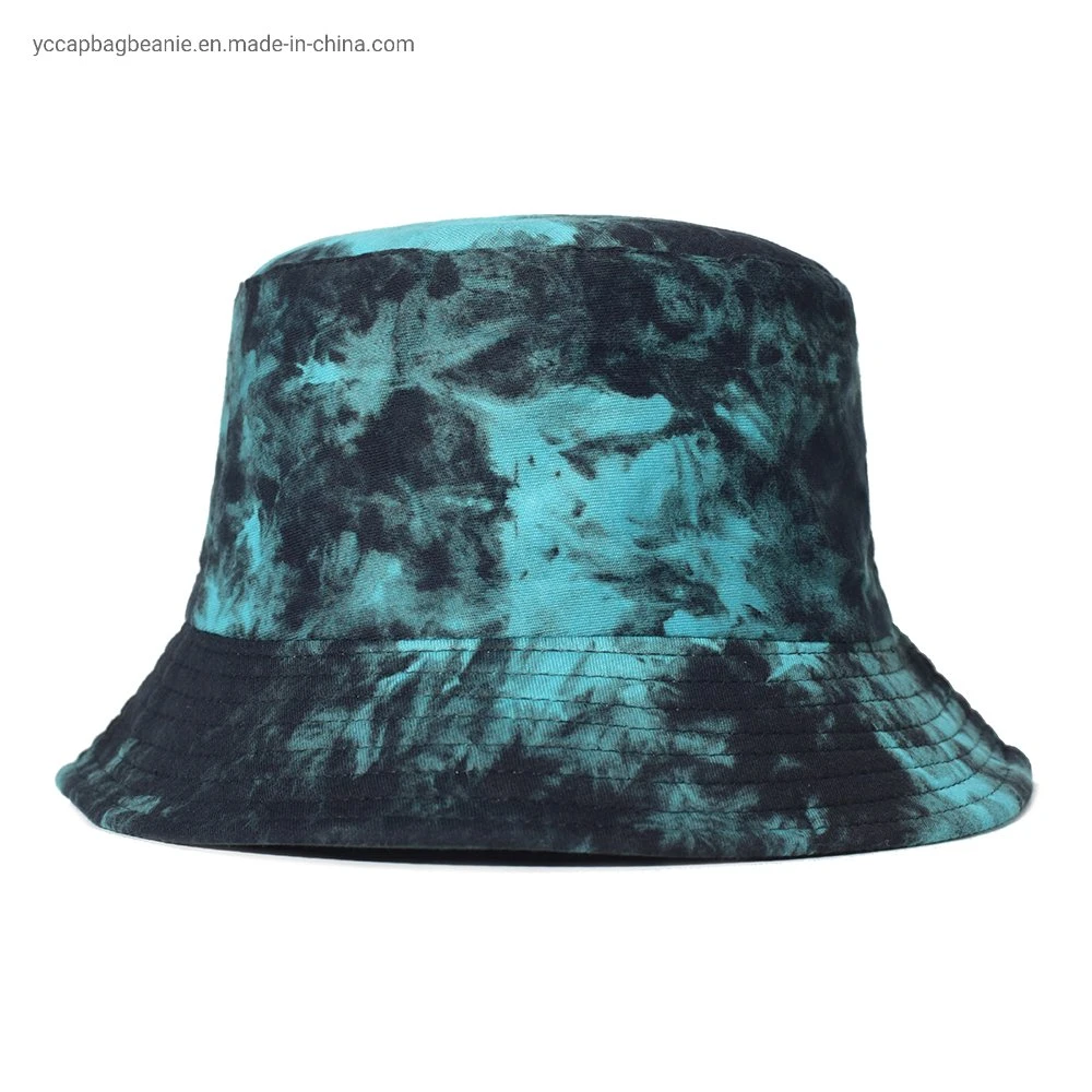 100% Cotton Tie Dye Print Reversible Bucket Hat
