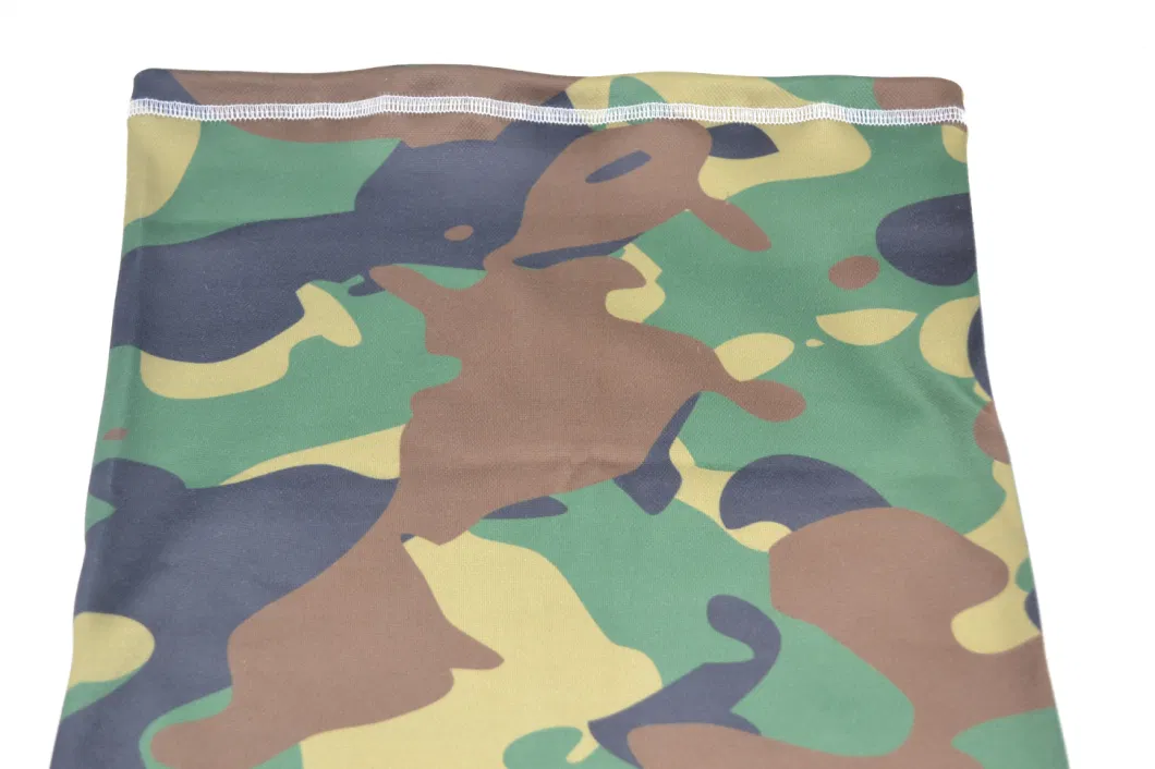 Wholesale Multifunctional 100% Microfiber Polyester Seamless Print Green Camo Fleece Tube Bandana