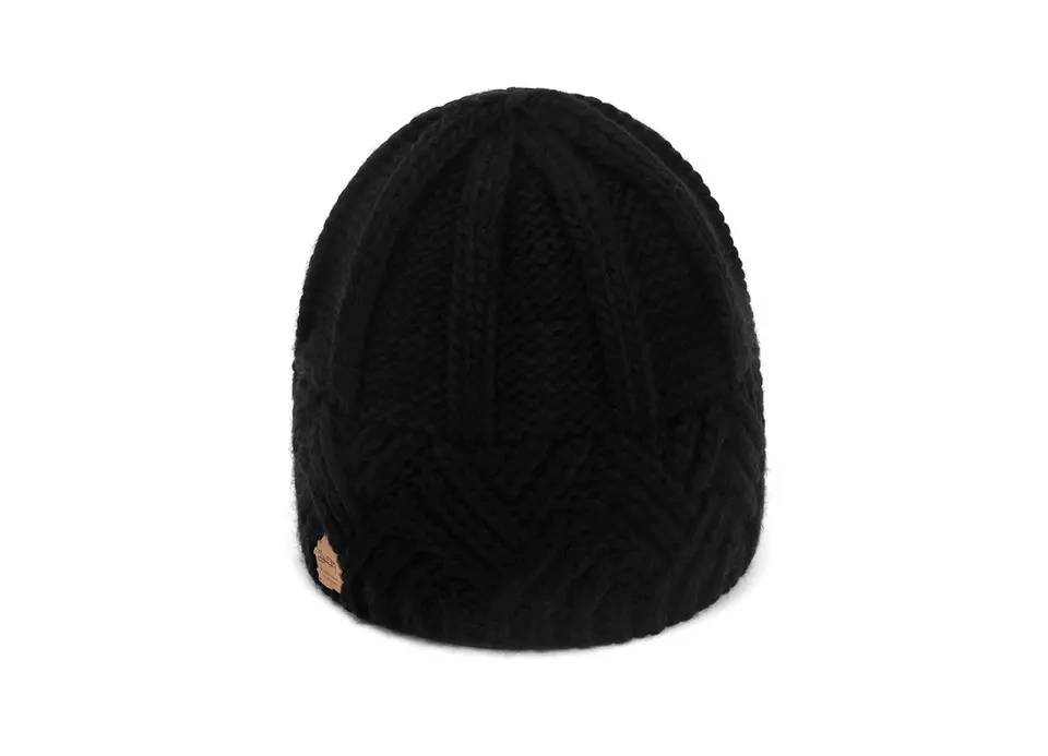 Factory Wholesale Winter Hat Famous Brands Custom Logo Leather Patch Personalised Knitted Beanie Cap Hat