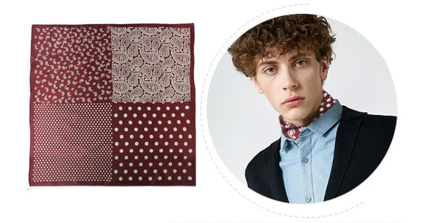 Luxury Silk Satin Pocket Square Handkerchief