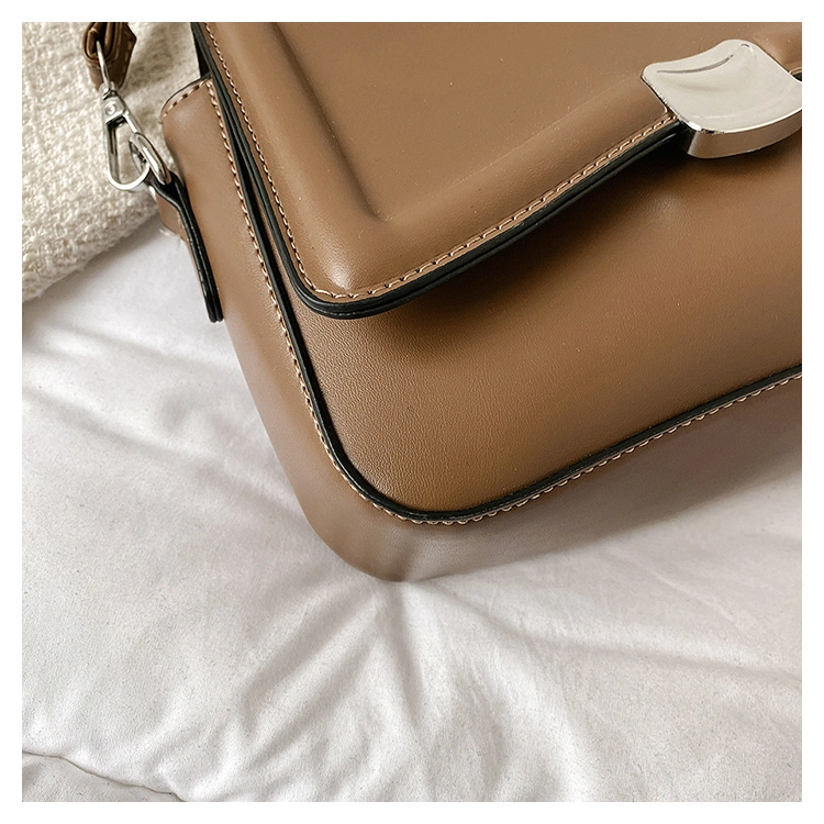 Wide Silver Original Leather Boston Luxury Bags for Women Famous Brand Handbag