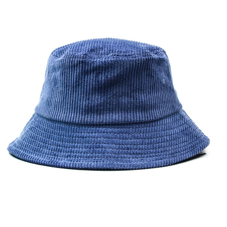 Custom Solid Color Plain Corduroy Bucket Caps Hat Top Quality Short Brim Bucket Hat