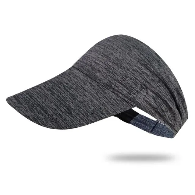 Customized Summer Sports Gym Sun Cap Adjustable Cotton Visor UV Protection Top Empty Tennis Golf Running Sunscreen Hat
