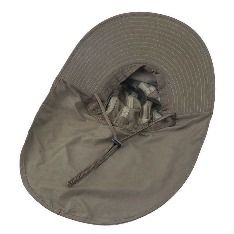 Summer Upf 50+ Sun Hat Women Men Waterproof Bucket Hats with Neck Flap Outdoor Large Wide Brim Fishing Hat