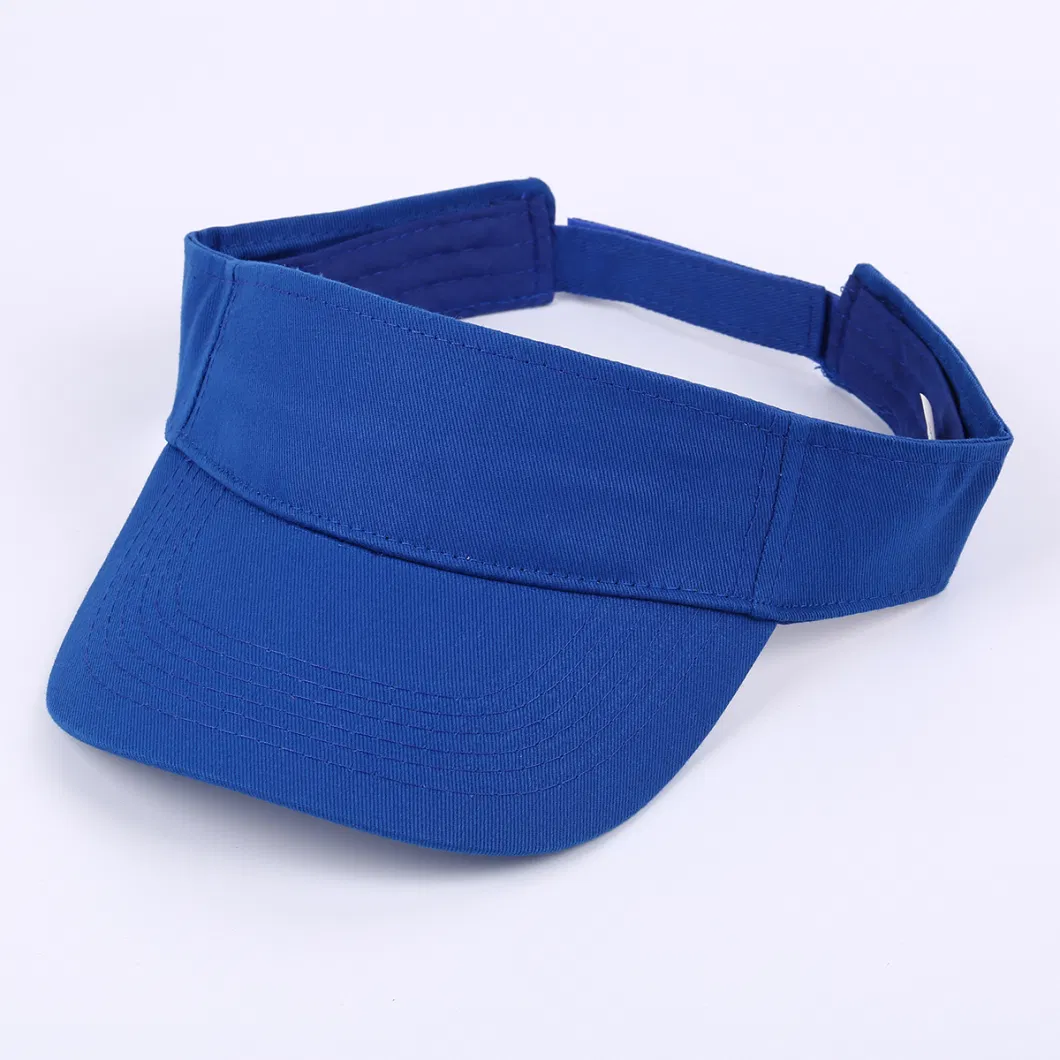 Factory Direct Supply Outdoor Visor Beach Adjustable Sun Cap Visor Hats with Custom Logo