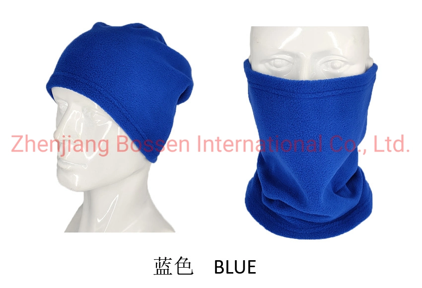 Customized Logo Embroidered Polar Fleece Warm Fleece Tube Scarf Headwear Face Warm Mask