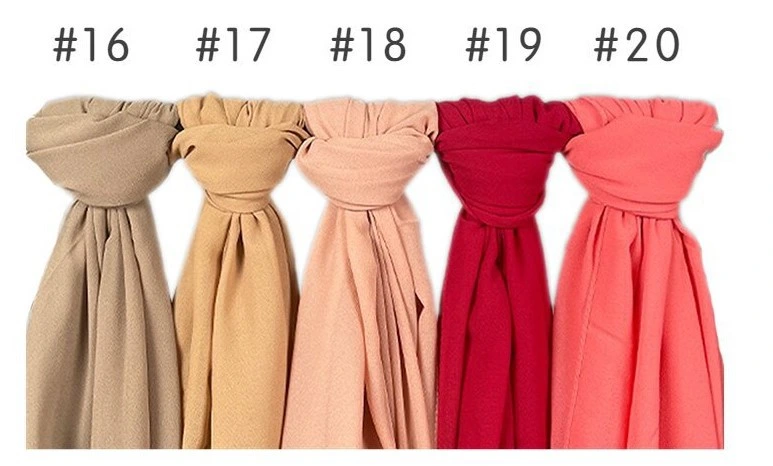 Bandana Hijab Muslim Head Satin Women Wrapping Shawl Silk Like Fashion Hair Scarf