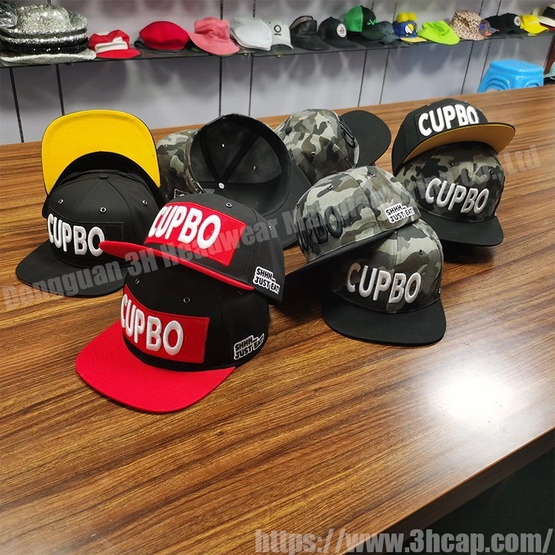 3hcap High Quality Fashion Plain Flat Brim Baseball Gorras Custom Blank Snapback Hats Caps