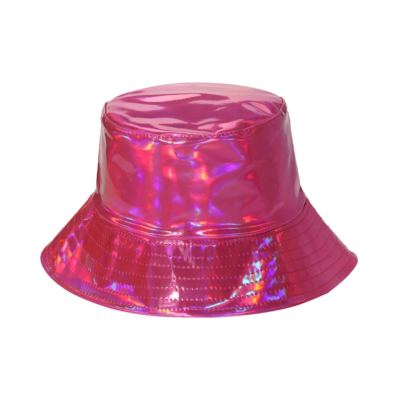 Character Custom Plain Color Blank PU Reflective Adults Reversible Outdoor Sports Bucket Hat