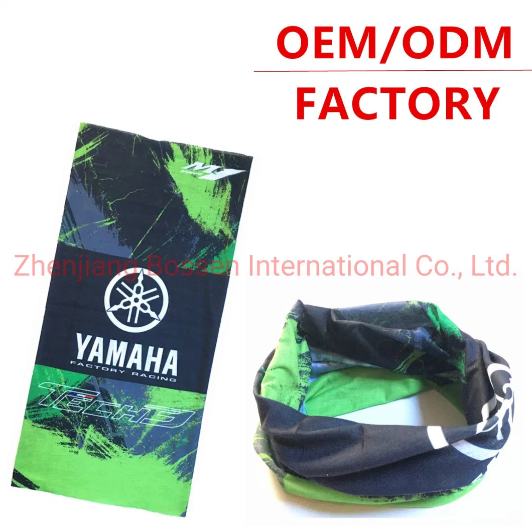 OEM Customized Logo Printed Polyester Microfaser Neck Bandanas Multifunctional Loop Tube Scarves