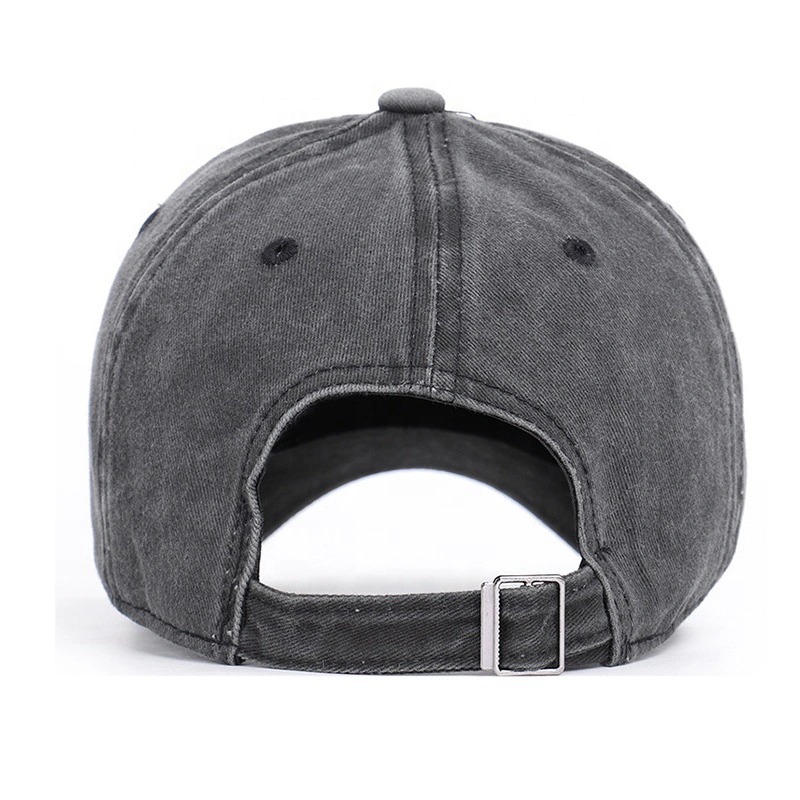 BSCI Audit Men&prime;s Plain 100% Cotton 6 Panel Washed Denim Baseball Caps and Hats