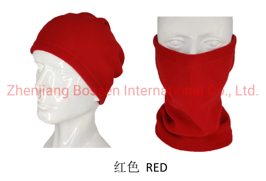 Customized Logo Embroidered Polar Fleece Warm Fleece Tube Scarf Headwear Face Warm Mask