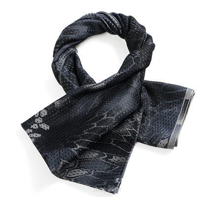Jungle Camouflage Military Style Scarf with Logo