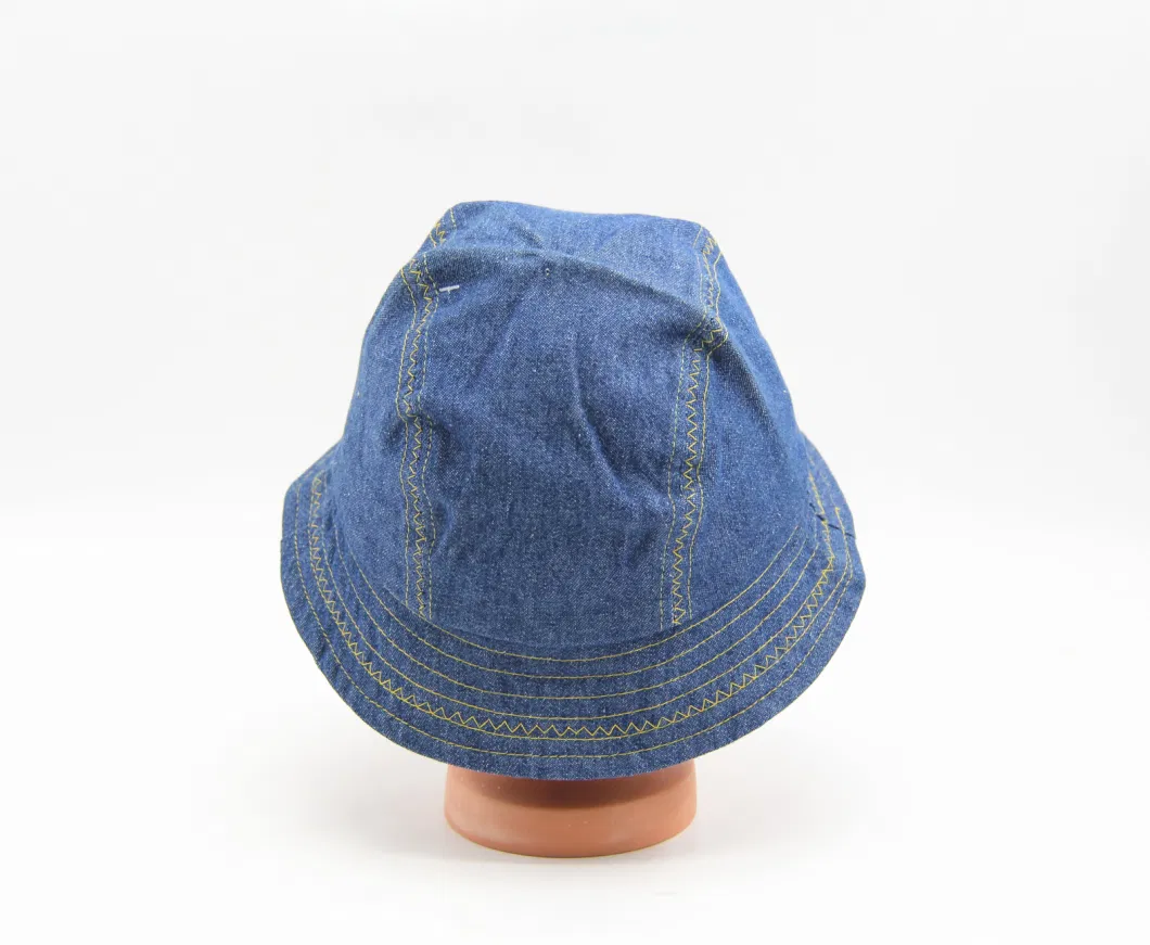 100% Cotton Denim Fabric Children Bucket Hat