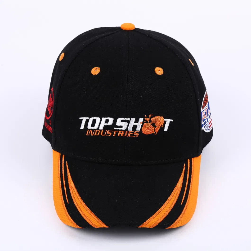 Contrast Color Baseball Cap Custom Embroidery Logo Dad Cap Sports Caps Hats for Outdoor Sun Protection Visor Hats and Caps