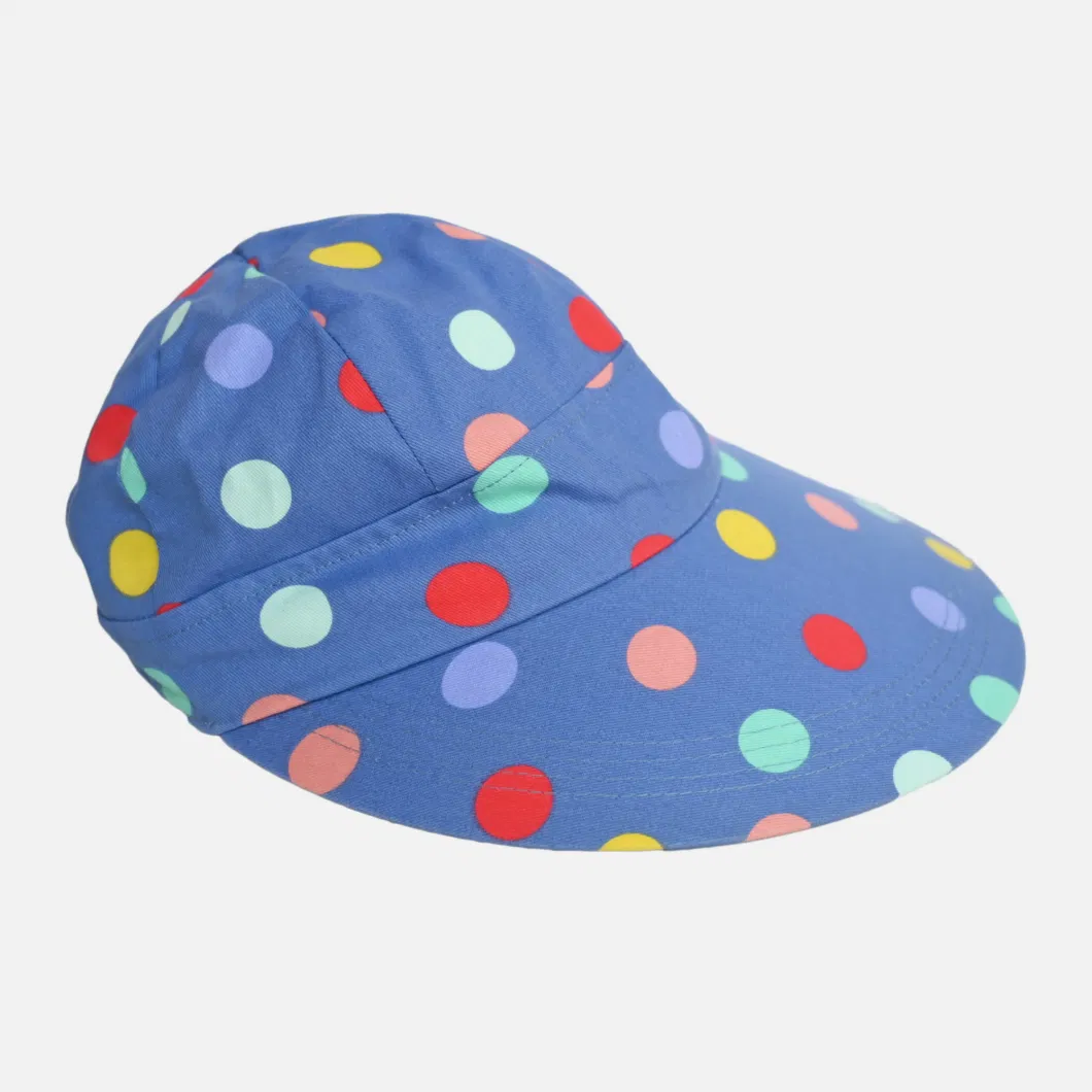 Super Brim Women Cotton Bucket Hat with Sublimation Printing Colourful Fashion Hat Casual Plain Sun Protective Cap for Beach